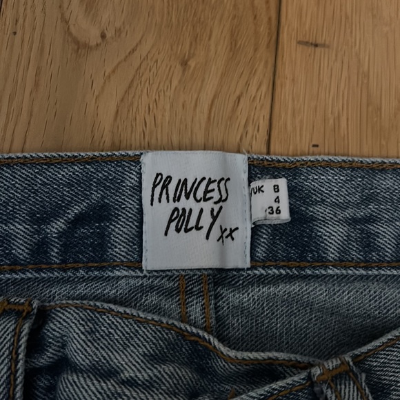 Princess Polly light wash straight fit jeans - Picture 3 of 6